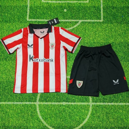 25/26 Athletic Bilbao home kids kit