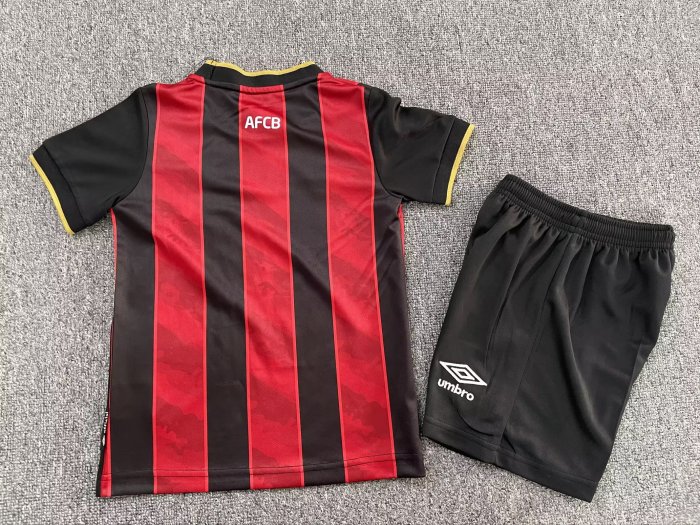 25/26 AFC Bournemouth home kids kit