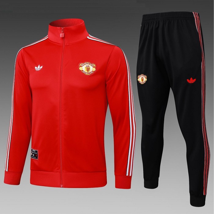 25/26 Manchester United Retro kids tjacket red