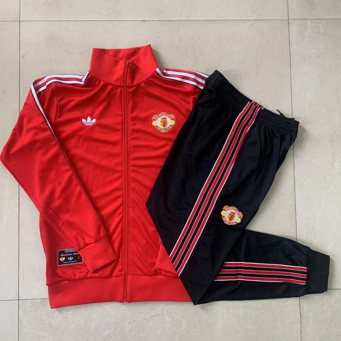 25/26 Manchester United Retro kids tjacket red