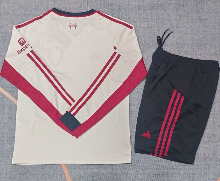 25/26 liverpool Away kids kit long sleeves