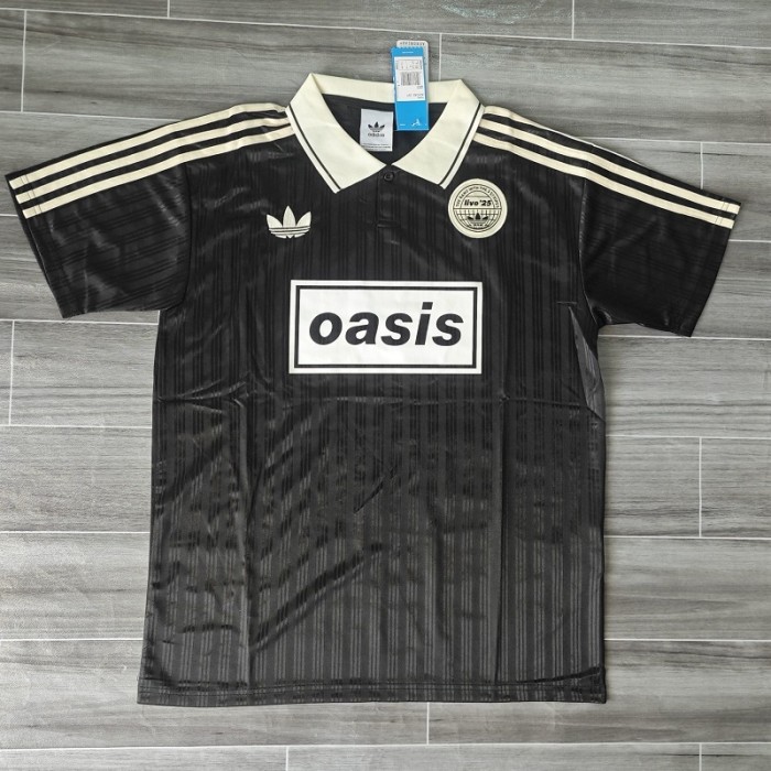25/26 oasis football jersey black