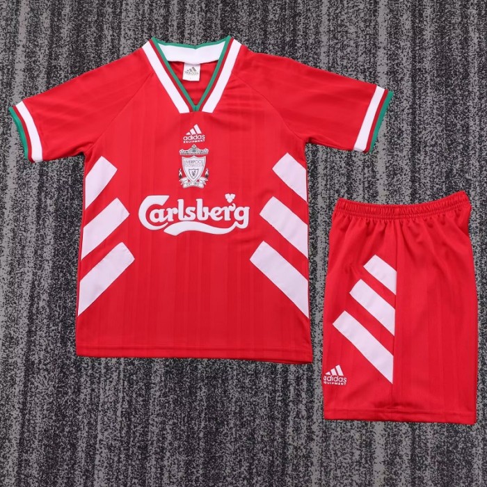 Retro 93/95 liverpool home kids kit