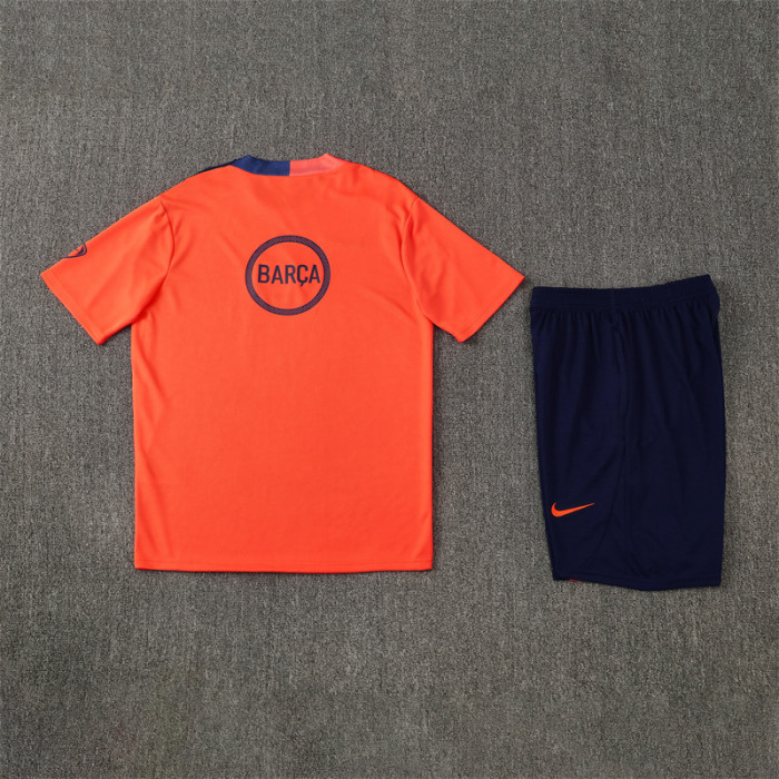 25/26 Barcelona Short sleeve Adult training suit orange