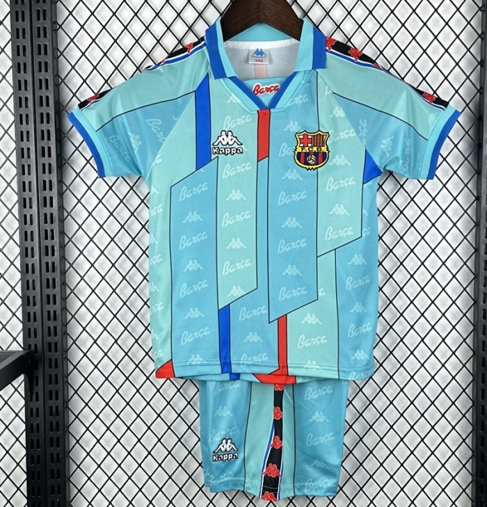 Retro 96/97 Barcelona Away kids kit