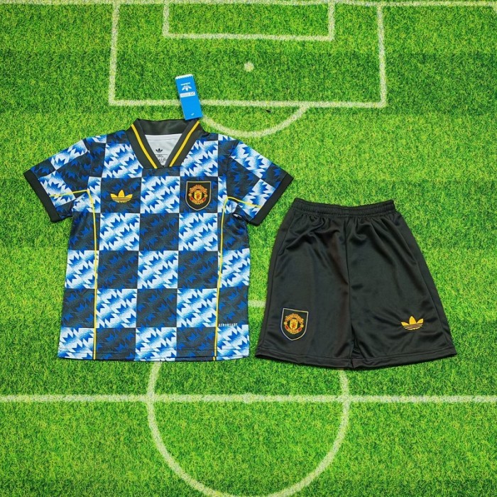 25/26 Manchester United retro clover kids kit