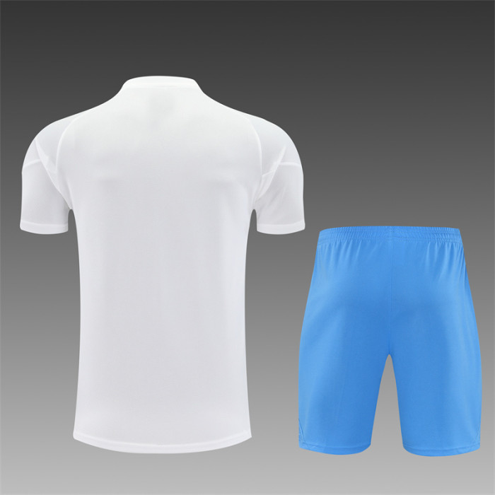 25/26 Real Madrid Short sleeve Adult training suit white