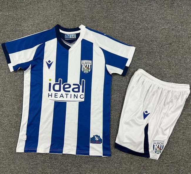25/26 West Bromwich Albion home kids kit