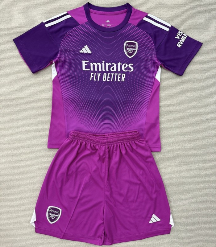 25/26 Arsenal goalkeeper Kids kit Purple