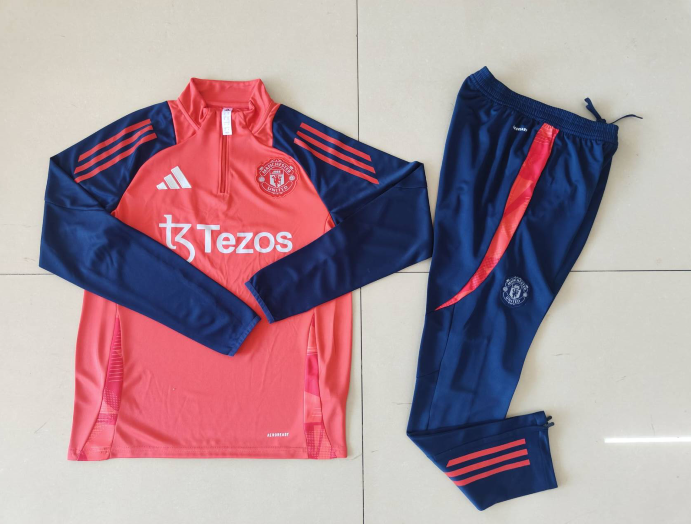 24/25 Manchester United kids training suit red 1
