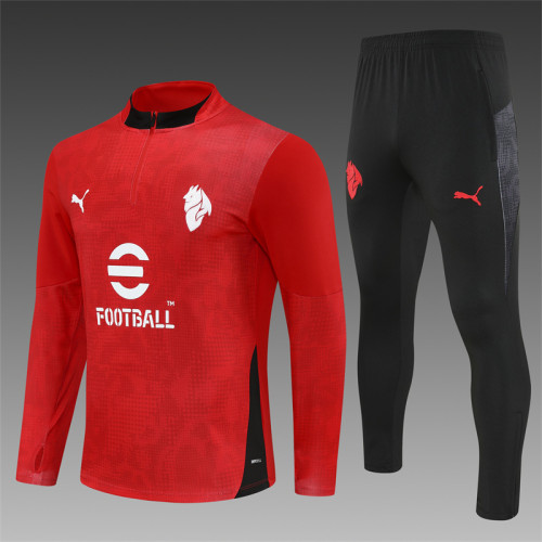 25/26 AC Milan training Adult suit red