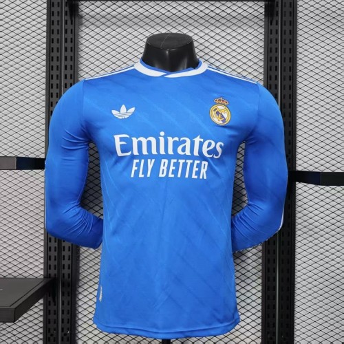 25/26 Real Madrid third Player Version long sleeves