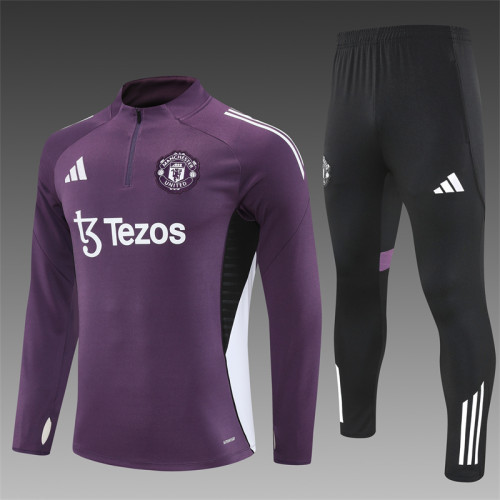 26/27 Manchester United kids training suit purple