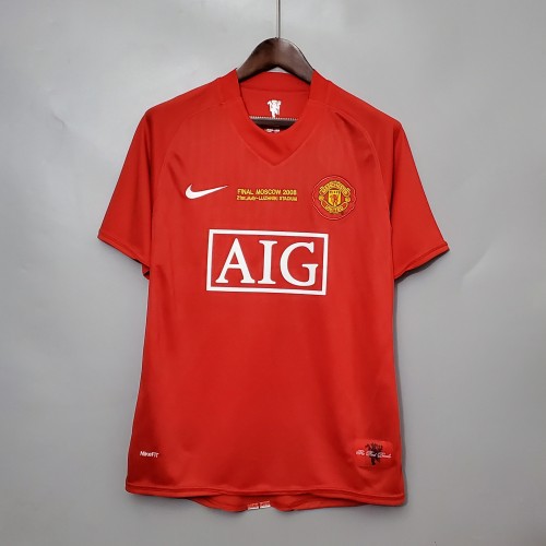 Retro 07/08 Manchester United Champions League version home