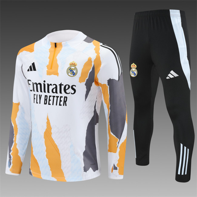 24/25 Real Madrid Adult training suit Camouflage white