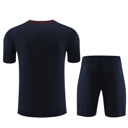 24/25  England short -sleeved royal blue training suit