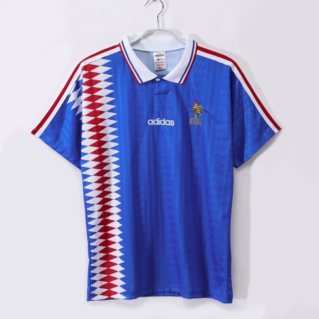 Retro 1994 France home football jersey