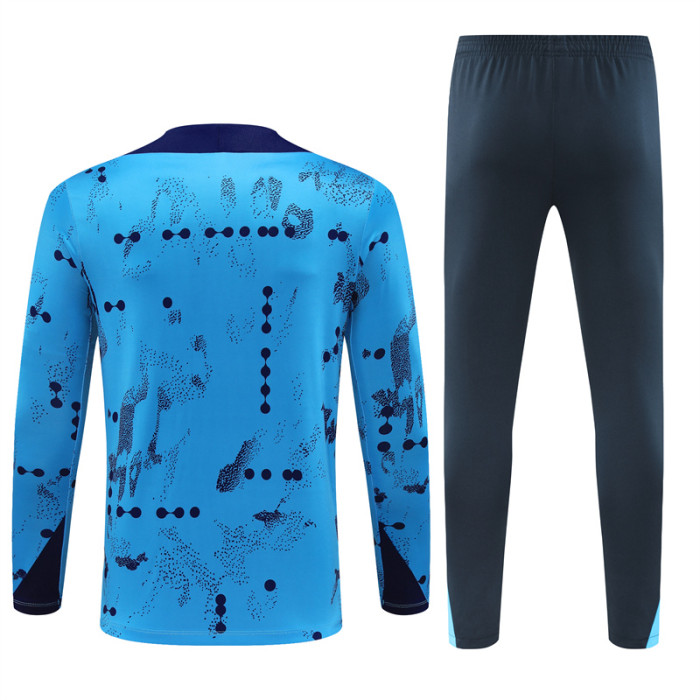 24/25 Chelsea kids training suit Camouflage Blue