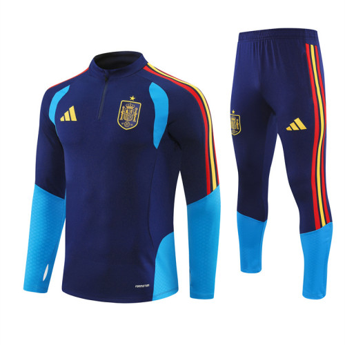 25/26 Spain kids training suit Royal Blue