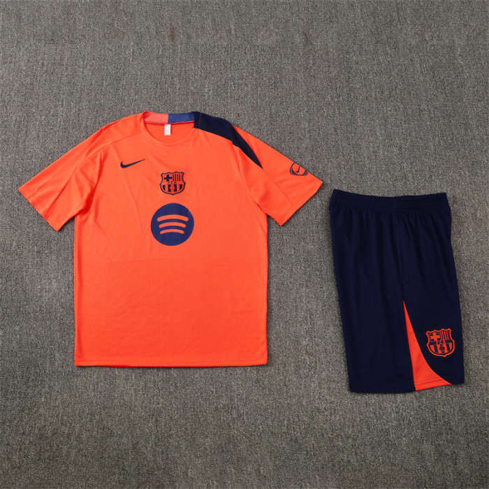 25/26 Barcelona Short sleeve Adult training suit orange