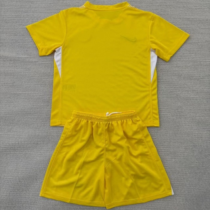 25/26 Chelsea yellow goalkeeper kids kit