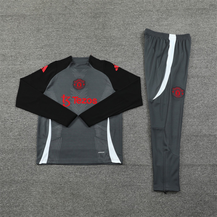 24/25 Manchester United training suit dark grey 1