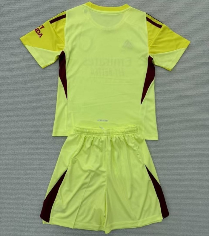 25/26 Arsenal goalkeeper  Adult kit yellow