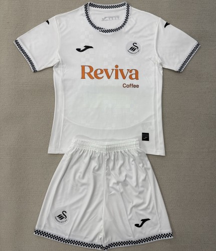 25/26 Swansea City home kids kit