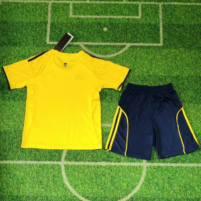 25/26 Al Nassr home kids kit