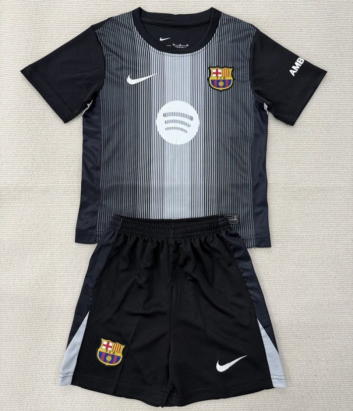 25/26 Barcelona kids kit goalkeeper black