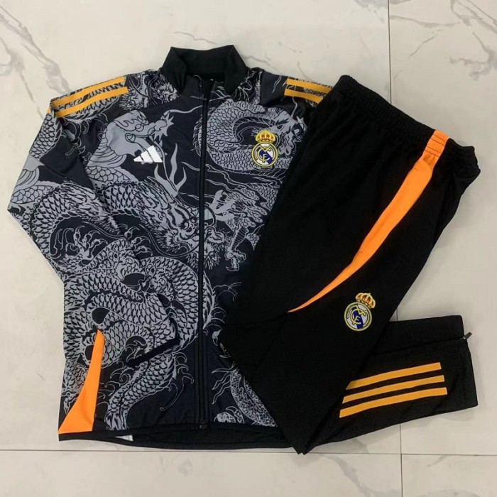 24/25 Real Madrid kids Black Dragon jacket