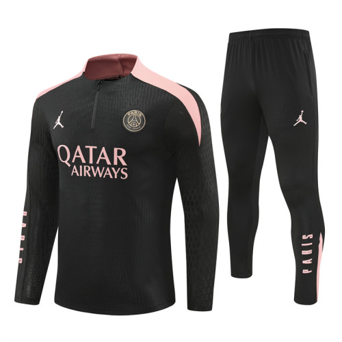 24/25 PSG black Jordan kids training suit
