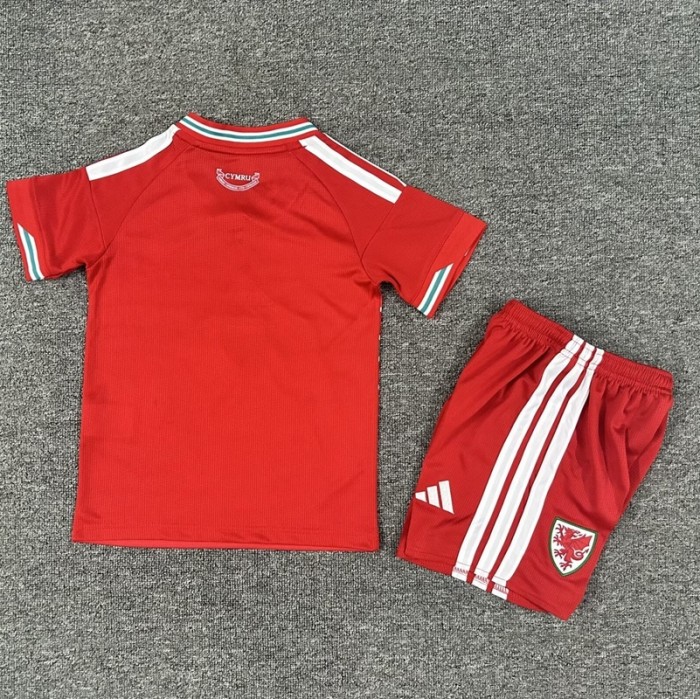 25/26 Wales home kids kit