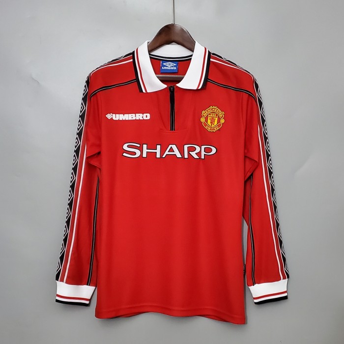 Retro long-sleeved 98/99 Manchester United home