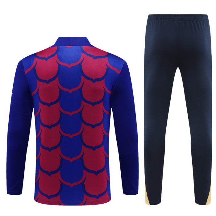 24/25 Barcelona kids training suit Red Blue