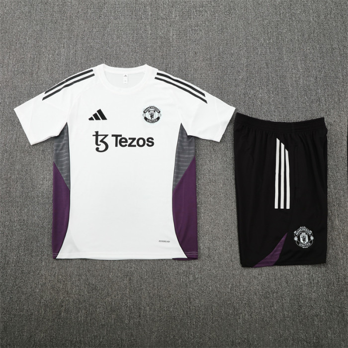 25/26 Manchester United kids Short training suit white