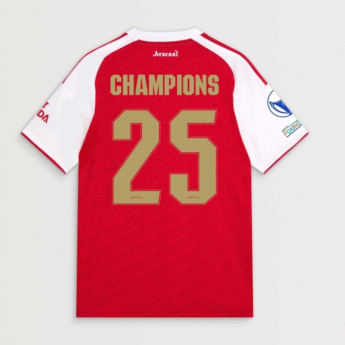25/26 Arsenal UWCL Champions Home Shirt