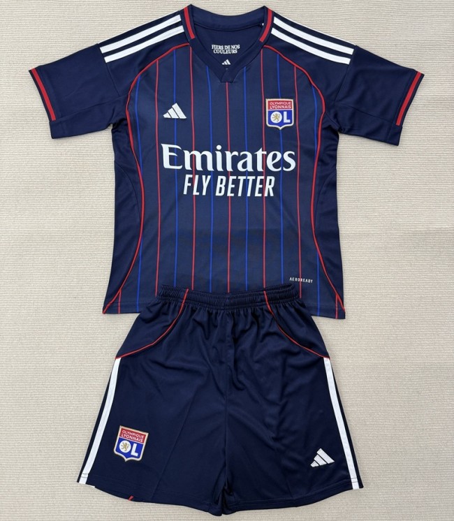 25/26 Olympique Lyonnais away kids kit
