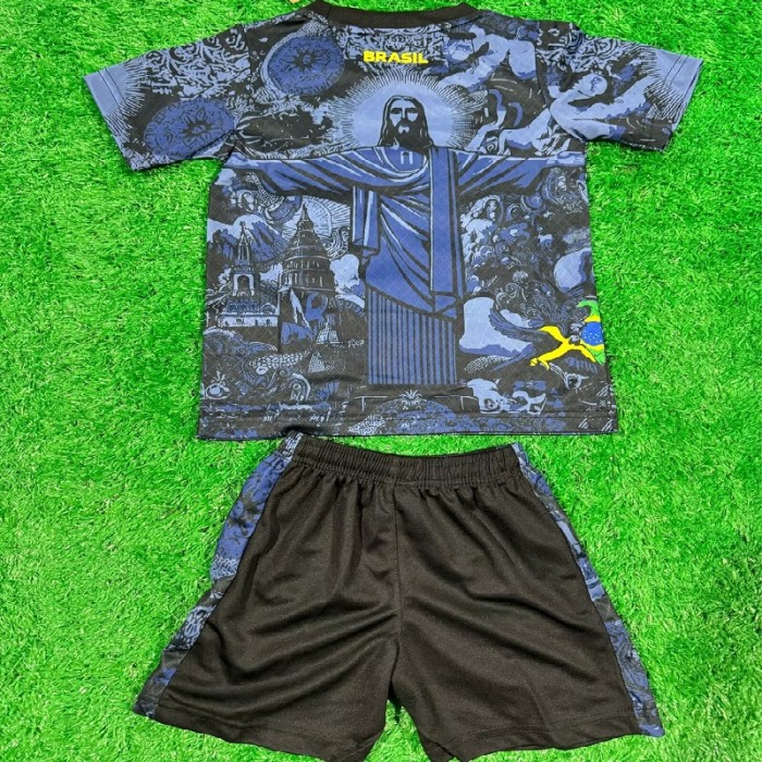 24/25 Brazil Jesus blue kids kit
