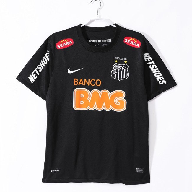 Retro Santos 12/13 black football shirt