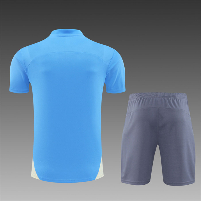 24/25 Manchester City Short sleeve training suit Light Blue
