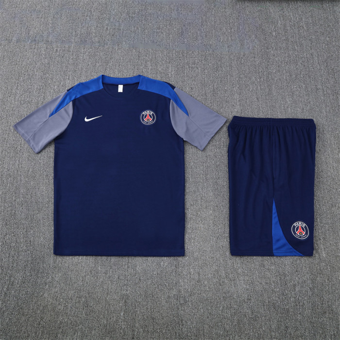 25/26 PSG short sleeved Adult training suit royal blue