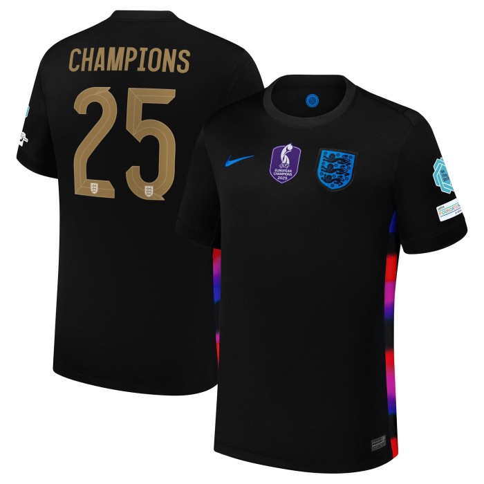 2025 Women's European Champions England away football Jersey