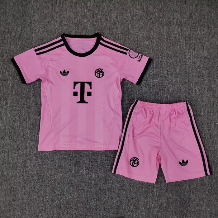 25/26 bayern munich goalkeeper kids kit pink