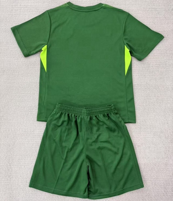 25/26 PSG Paris goalkeeper kids kit green