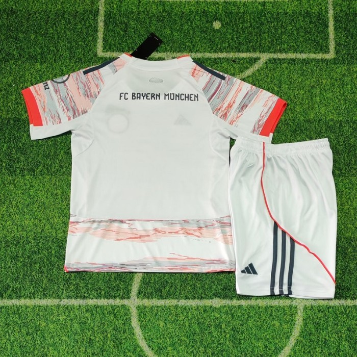 25/26 bayern munich away kids kit