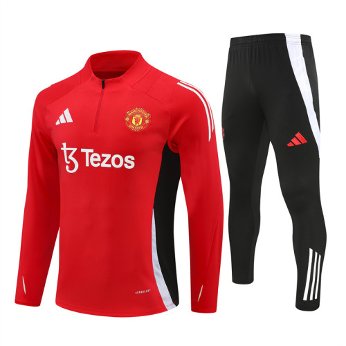 24/25 Manchester United kids training suit red