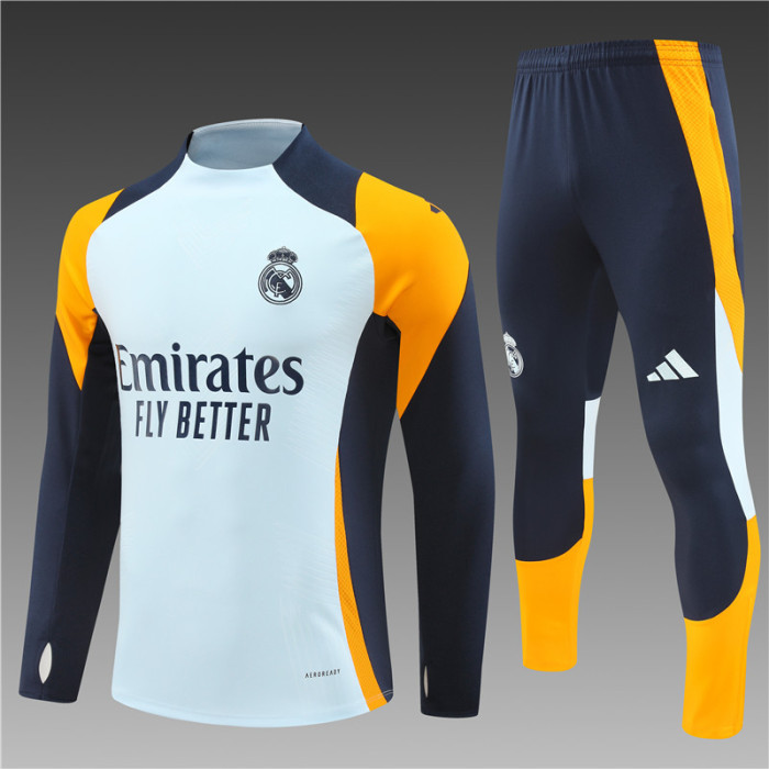 24/25 Real Madrid Adult training suit yellow