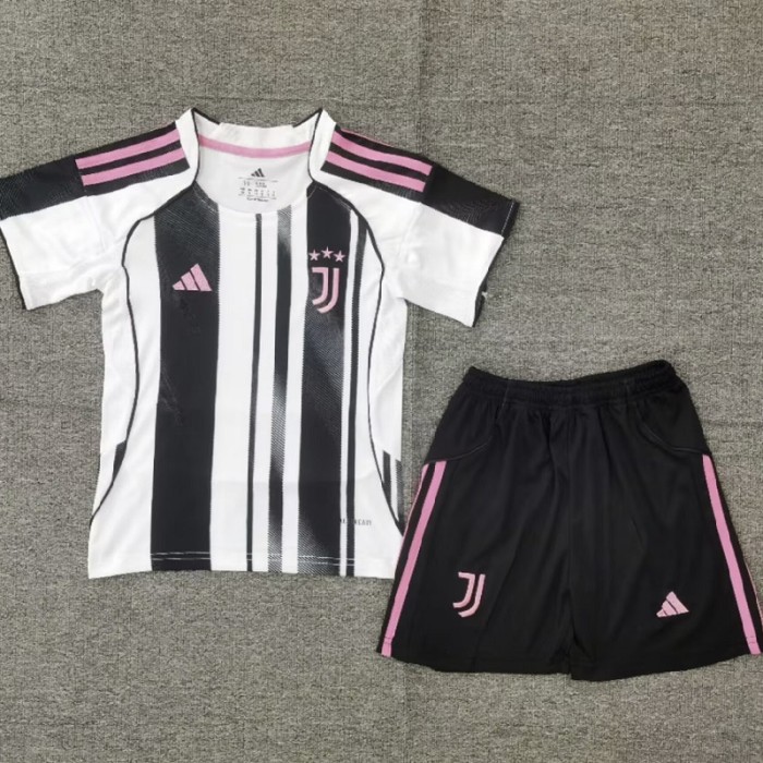 25/26 Juventus home kids kit