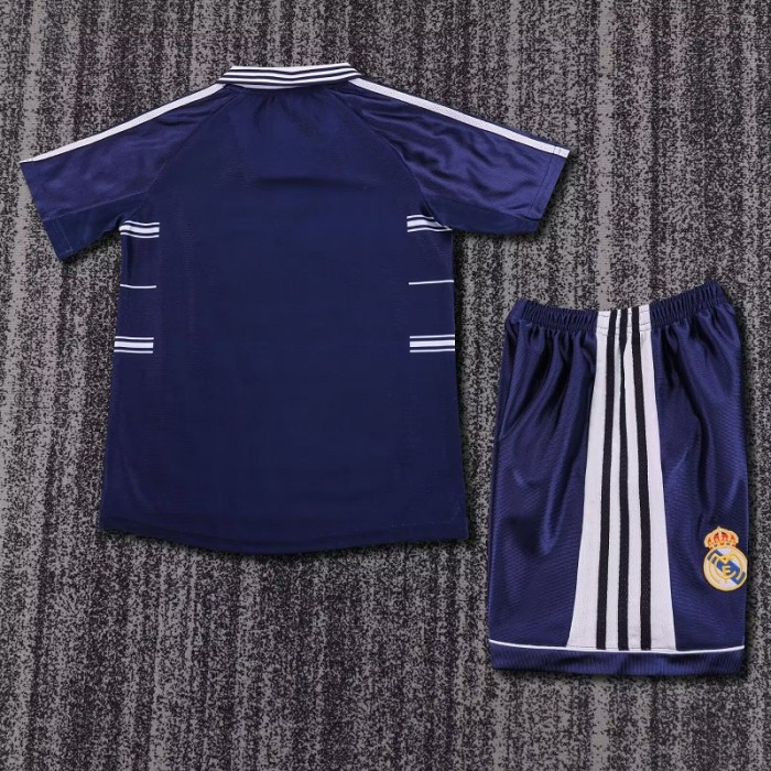 Retro 98/99 Real Madrid Away kids kit